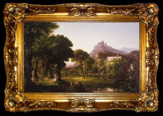 framed  Thomas Cole Dream of Arcadia (mk13), ta009-2